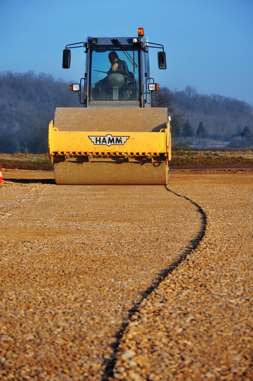 steamroller, construction equipment, earthworks-721875.jpg